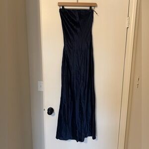 Reformation 100% Silk Strapless Dress